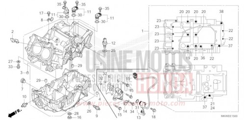 CARTER MOTEUR NC750XAS de 2025
